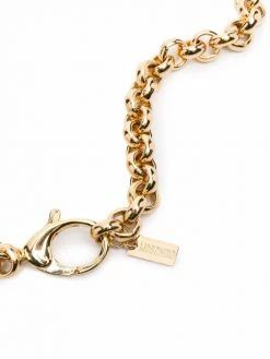 Moschino logo-plaque chain-link belt