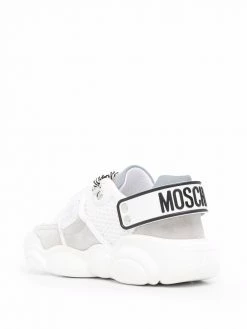 Moschino logo-tape detail lace-up sneakers