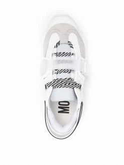 Moschino logo-tape detail lace-up sneakers