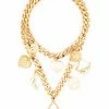Moschino charm-detail chain-link necklace