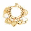Moschino charm-detail chain-link bracelet
