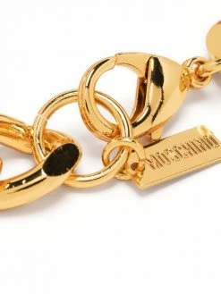 Moschino charm-detail chain-link bracelet
