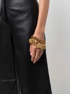 Moschino charm-detail chain-link bracelet