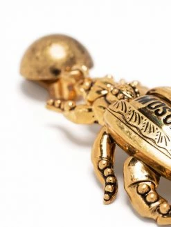 Moschino Dungle Beetle drop earrings