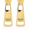 Moschino oversize zipper clip-on earrings
