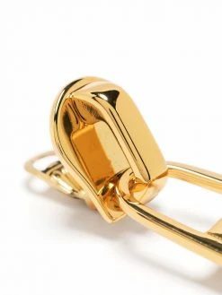 Moschino oversize zipper clip-on earrings