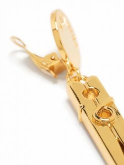 Moschino peg-detail draped earrings