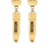Moschino oversized lipstick earrings