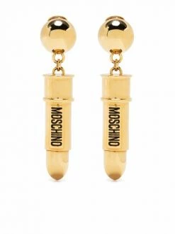Moschino oversized lipstick earrings
