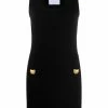 Moschino Teddy-button knitted dress