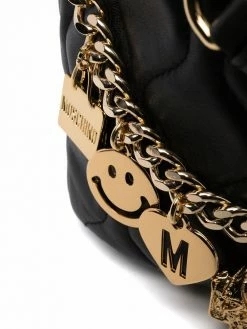Moschino charm-detail bucket bag