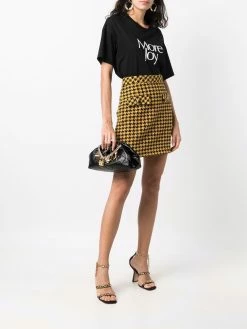 Moschino charm-detail clutch bag