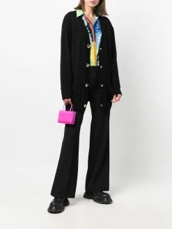 Moschino Teddy-button cashmere cardigan