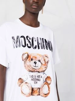 Deals โค๏ธ Moschino Teddy Bear print long T ๐ shirt โ 12 Moschino Teddy Bear-print long T-shirt