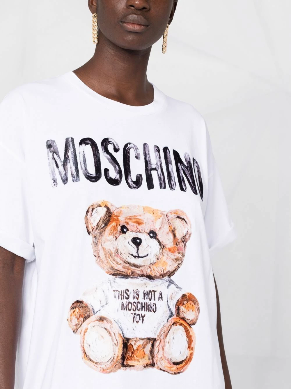 Deals โค๏ธ Moschino Teddy Bear print long T ๐ shirt โ 7 Moschino Teddy Bear-print long T-shirt