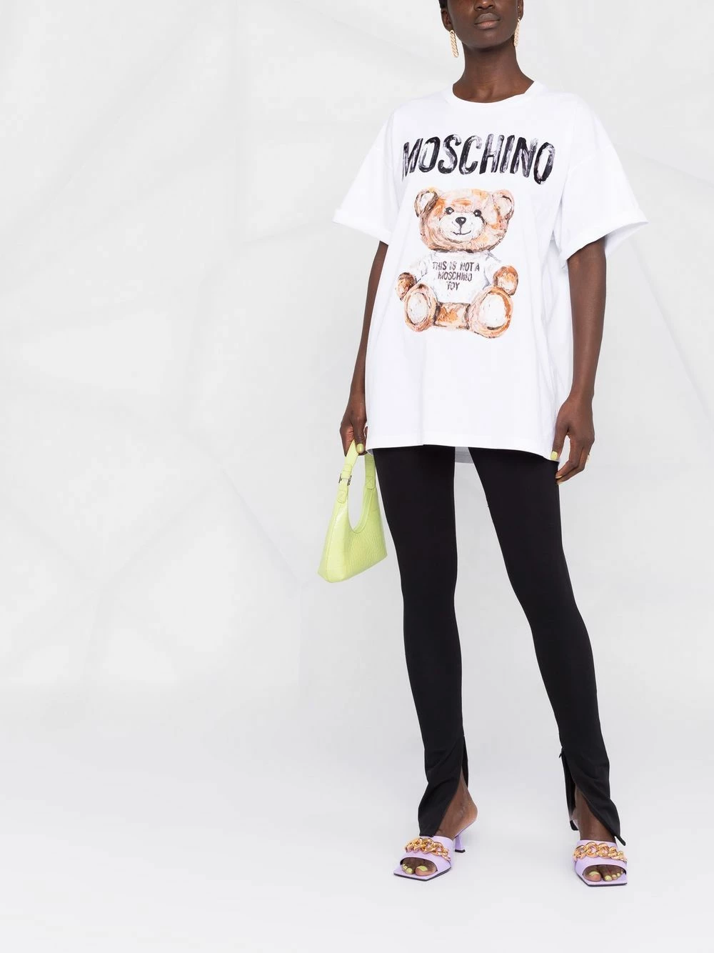 Deals โค๏ธ Moschino Teddy Bear print long T ๐ shirt โ 4 Moschino Teddy Bear-print long T-shirt