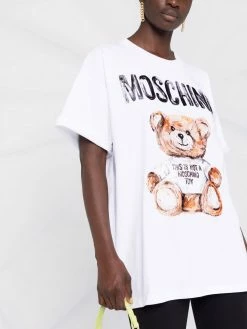 Deals โค๏ธ Moschino Teddy Bear print long T ๐ shirt โ 10 Moschino Teddy Bear-print long T-shirt