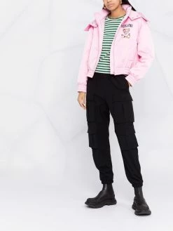 Moschino Teddy Bear-print hooded jacket