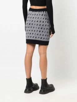 Moschino numbers-print skirt