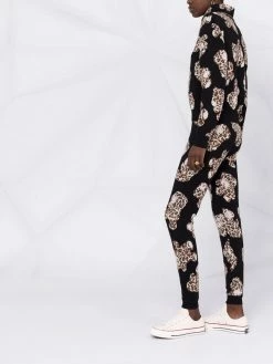 Moschino leopard-motif knitted leggings