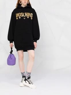 Moschino Icon charm hoodie dress