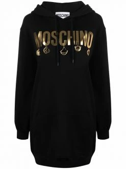 Moschino Icon charm hoodie dress