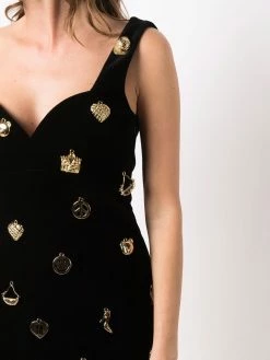 Moschino Iconic charm velvet dress