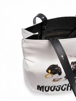 Moschino cow-print tote bag