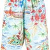 Moschino illustration-print drawstring swim shorts