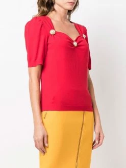 Moschino Pearls detail knitted pullover