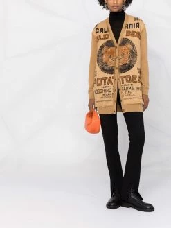 Moschino Potato Field long cardigan