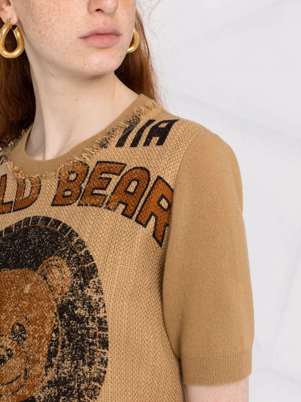 Budget ๐ Moschino Potato Field knitted top โจ 7 Moschino Potato Field knitted top