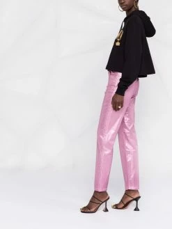 Moschino Iconic charm cropped hoodie