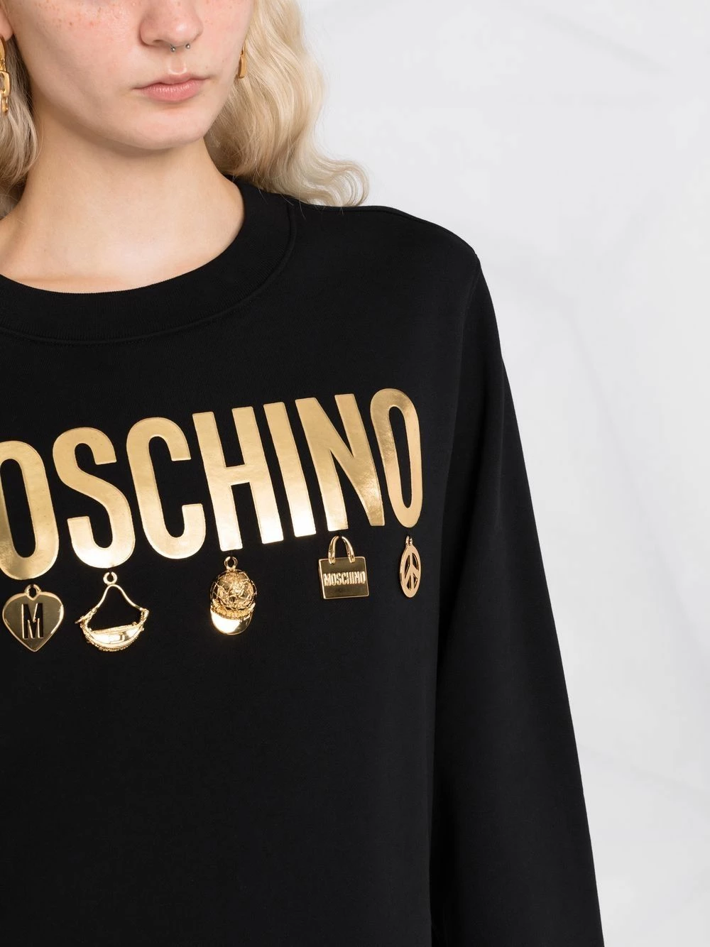 Cheap ๐ Moschino Iconic charm logo sweatshirt ๐ 5 Moschino Iconic charm logo sweatshirt