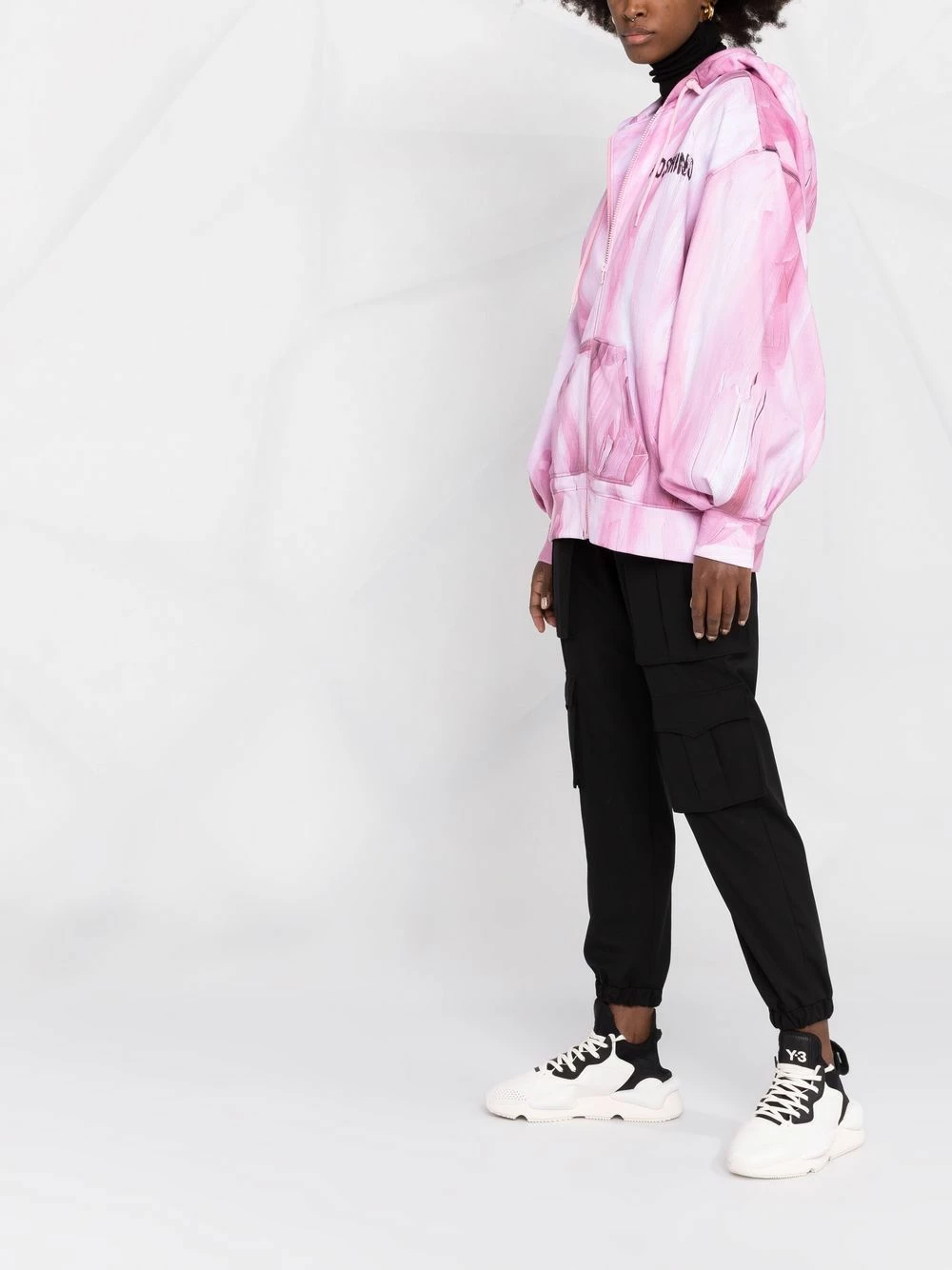 Wholesale ๐คฉ Moschino Brushstroke print zip up hoodie ๐ฅฐ 6 Moschino brushstroke-print zip-up hoodie