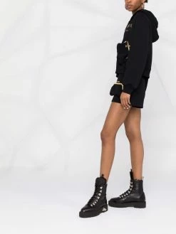 Moschino purse-pockets cotton track shorts