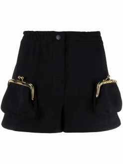 Moschino purse-pockets cotton track shorts