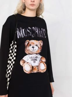 Moschino Teddy Bear-print mini dress