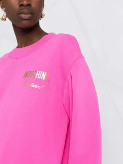 Moschino purse detail sweatshirt dress