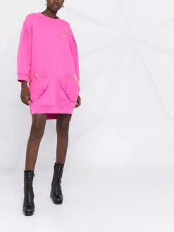 Moschino purse detail sweatshirt dress