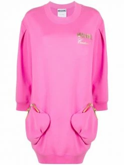 Moschino purse detail sweatshirt dress