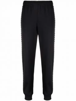 Moschino pearl-embellished track pants
