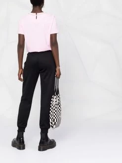 Moschino pearl-embellished track pants