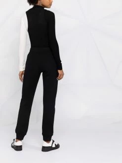 Moschino 3D painted logo fleece track pants