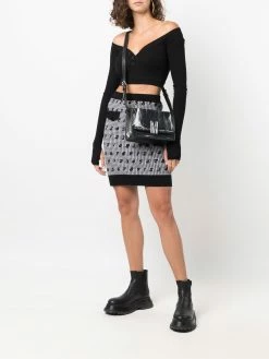 Moschino painterly-print shoulder bag