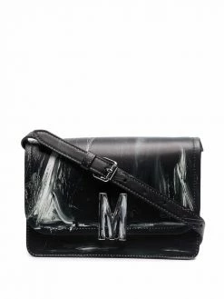 Moschino painterly-print shoulder bag