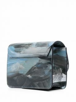 Moschino painterly-print crossbody bag