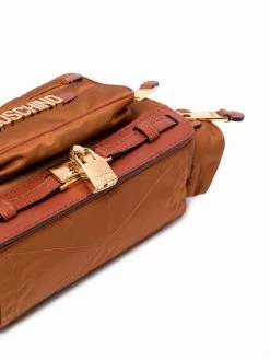 Flash Sale ๐ Moschino Padlock detail multi pocket shoulder bag ๐ฏ 10 Moschino padlock-detail multi-pocket shoulder bag