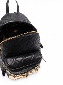Moschino chain-detail quilted sheepskin backpack