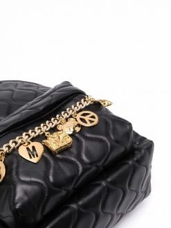 Moschino chain-detail quilted sheepskin backpack